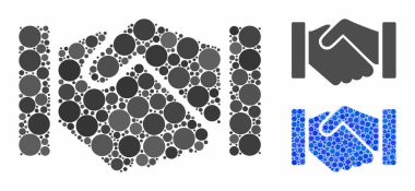 İlişki tokalaşması Çember Noktalarının Mozaik Simgesi