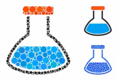 Yuvarlak matara Yuvarlak Noktalar Mozaik Simgesi