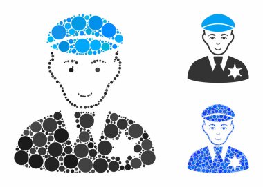 Çember Noktalarının Şerif Kompozisyon Simgesi