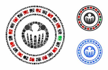 Hortlak Kumarhane Kompozisyon Yuvarlak Noktalar Simgesi