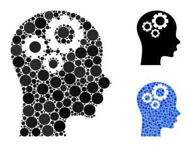 Çemberlerin Mozaik Simgesi Düşünme