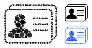 Kullanıcı kartları Çemberlerin Mozaik Simgesi