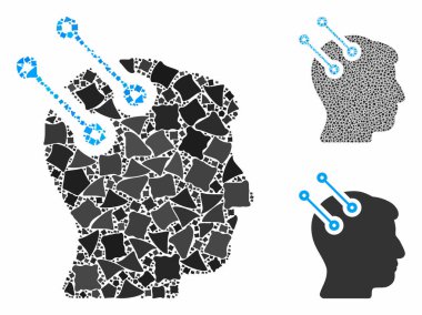 Unequal Ögelerin Sinir Arayüzü Bağlayıcıları Bileşimi Simgesi