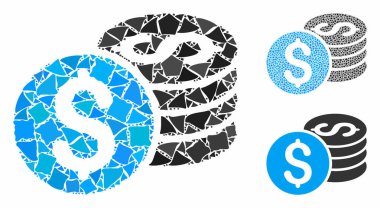 Dolar yığını. Humpy Pieces 'ın kompozisyon simgesi.