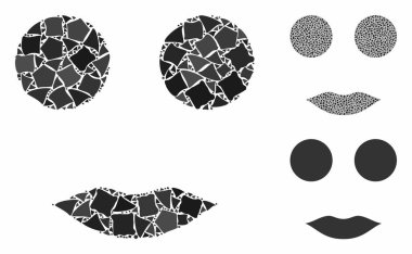 Kadın Gülen Kompozisyon Tremulant Parçalarının Simgesi