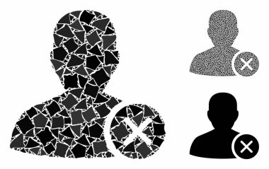 Düzensiz Parçaların Mozaik Simgesini Sil