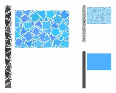 Düzensiz Elementlerin Bayrak İşaretleyici Bileşimi Simgesi