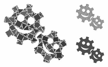 Mutlu Vites Mozaik Eşitsiz Parçalar Simgesi