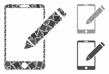 Humpy Ögelerinin Mozaik Simgesini Akıllı Telefon düzenler
