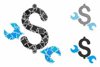 Pürüzlü Parçaların Mozaik Simgesi Onarım Fiyatı