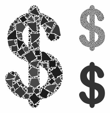 Düzensiz Parçaların Dolar Bileşimi Simgesi