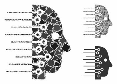Tüberöz Parçaların Yapay Zeka Bileşimi Simgesi