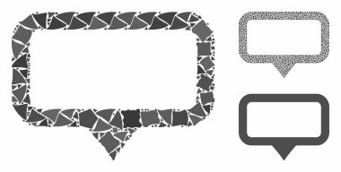 Banner map marker Composition Icon of Raggy Parts