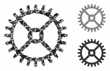 Saat teçhizatı Pürüzlü Parçalar Mozaik Simgesi