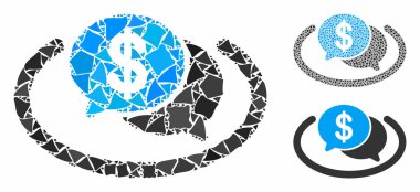 Joggly Ögelerinin Finansal Ağ Sohbeti Kompozisyon Simgesi