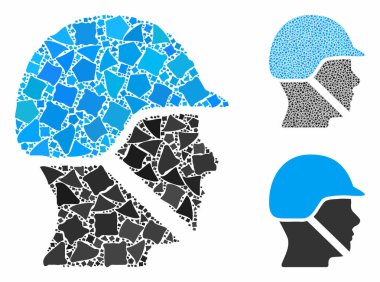 Asker miğferi Eşitsizliklerin Mozaik Simgesi