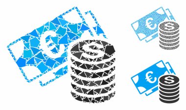 Raggy Parts 'ın Euro ve Dolar Nakit Kompozisyon Simgesi