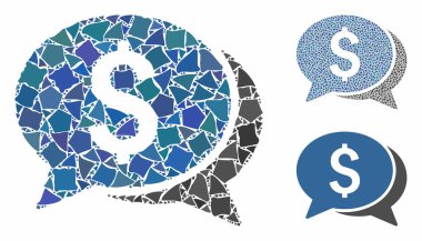 Kaba Ögelerin Para Sohbeti Kompozisyon Simgesi