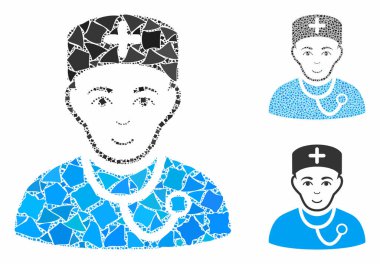 Eşitsiz Parçaların Hekimlik Kompozisyon Simgesi