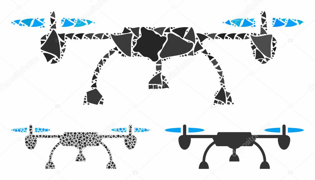 Drone Composition Icon of Abrupt Pieces