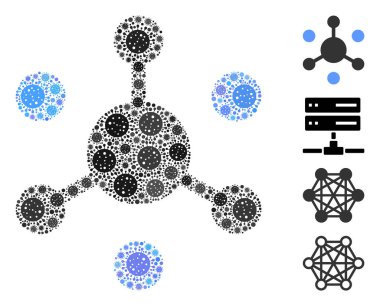 Covid Virüs Ögelerinin Veri Ağı Mozaiği