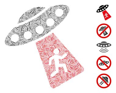 Dash Mozaik İnsan Kaçırma UFO Simgesi