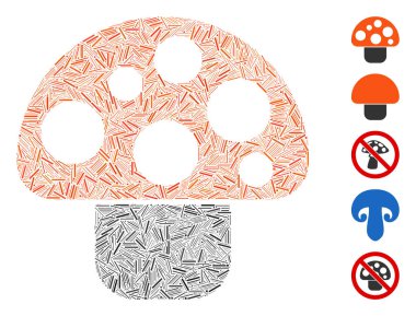 Kapak Mozaik Mantar Simgesi