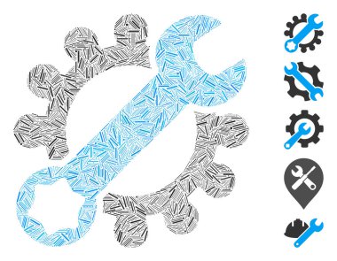 Satır Mozaik Servis Araçları Simgesi