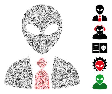 Mozaik Kapağı Uzaylı Patronu Simgesi