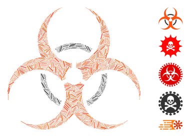 Satır Kolajı Biyolojik Tehlike Simgesi