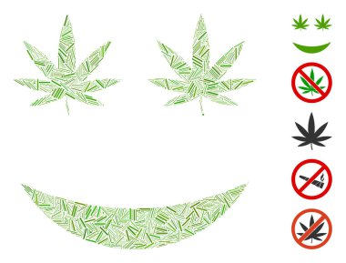 Mozaik Kenevir Kapağı Gülümseme Simgesi