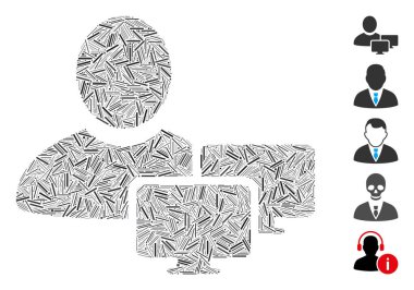 Mozaik Bilgisayar Yöneticisi Simgesi Kapağı