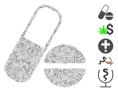 Satır Kolajı Uyuşturucu Simgesi