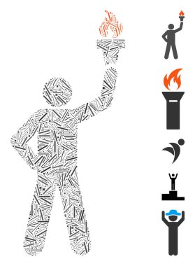 Hat Mozaik Lideri Özgürlük Meşalesi Simgesiyle