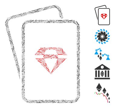 Çizgi Kolajı Ruby Kumar Kartları Simgesi