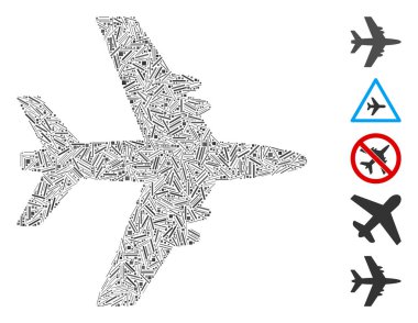 Dash Mozaik Uçak Simgesi