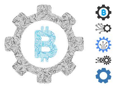 Dash Mozaik Bitcoin Gear Simgesi