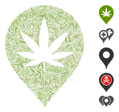 Mozaik Kenevir Haritası İşaretleyici Simgesini Kapat