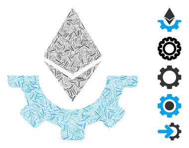 Mozaik Ethereum Sanayi İkonası Kapağı