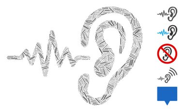 Kapak Kolajı İşitme Simgesi Simgesi