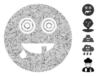 Dash Mozaik Manyağı Gülen Yüz Simgesi