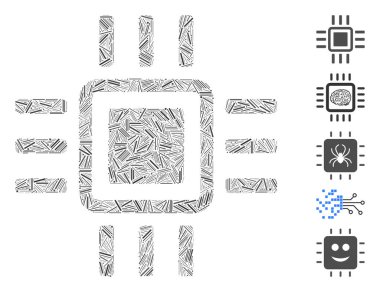 Satır Kolajı İşlemci Simgesi