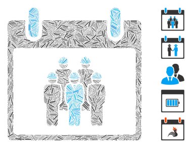 Dash Mozaik Personel Takvimi Günü Simgesi