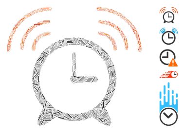 Satır Mozaiği Uyanın Saat Simgesi