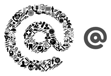 Sıhhiye Sembollerinden Kolaj E- postası