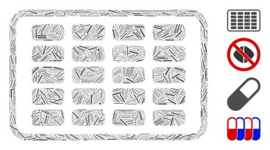 Hamilelik Önceleri Kabartıcı Simge Vektörü Mozaiği