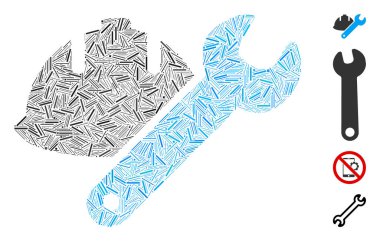 Satır Geliştirme Simgesi Vektör Kolajı