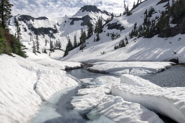 Masa Dağı, bahar sezonu nehire eriyen kar ile Washington'da