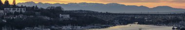 Seattle Washington'ı çevreleyen 6 panoramaya göre süper geniş 1