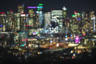 Gece şehir manzarası bina aydınlatma renkli doku zemin